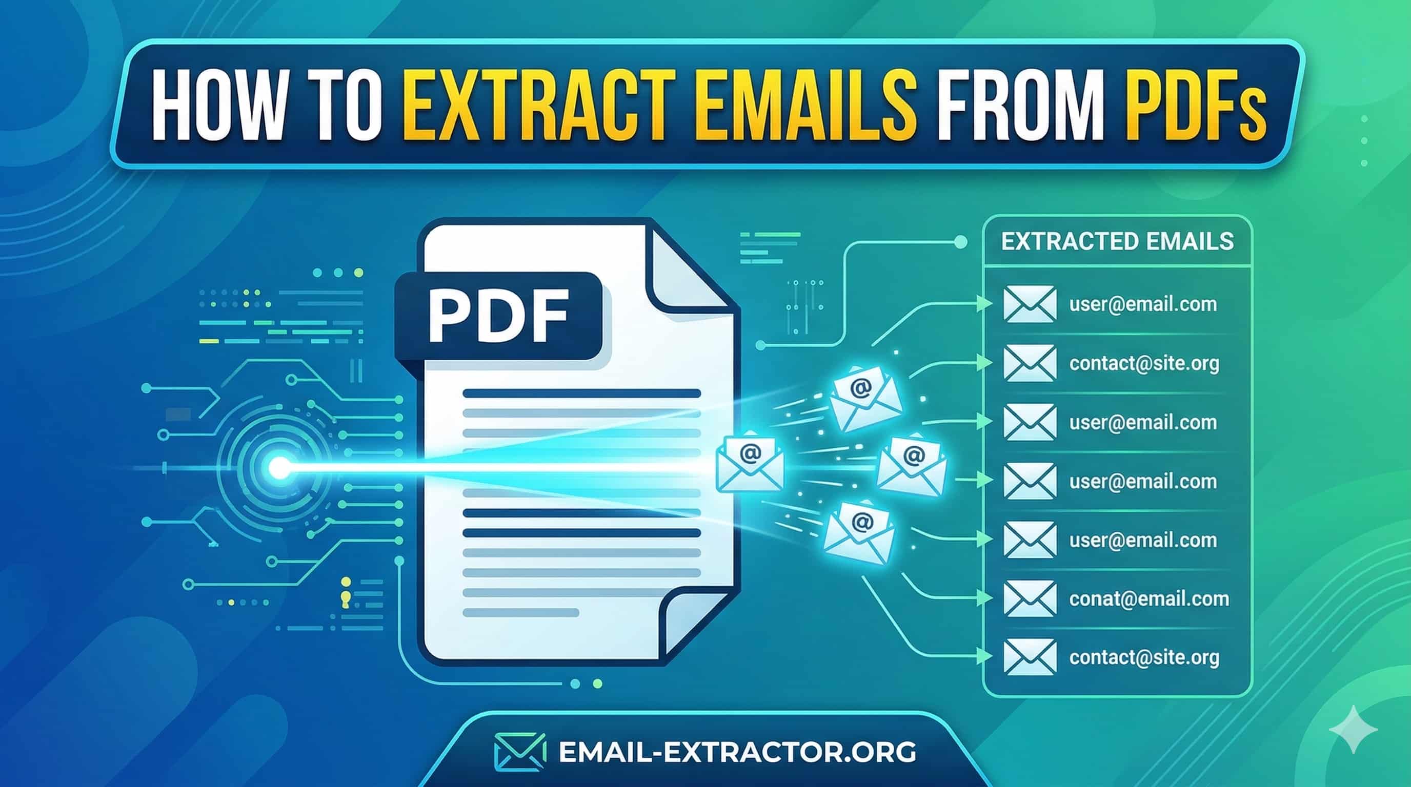 How to Extract Emails from PDFs Using Email Extractor 1.6